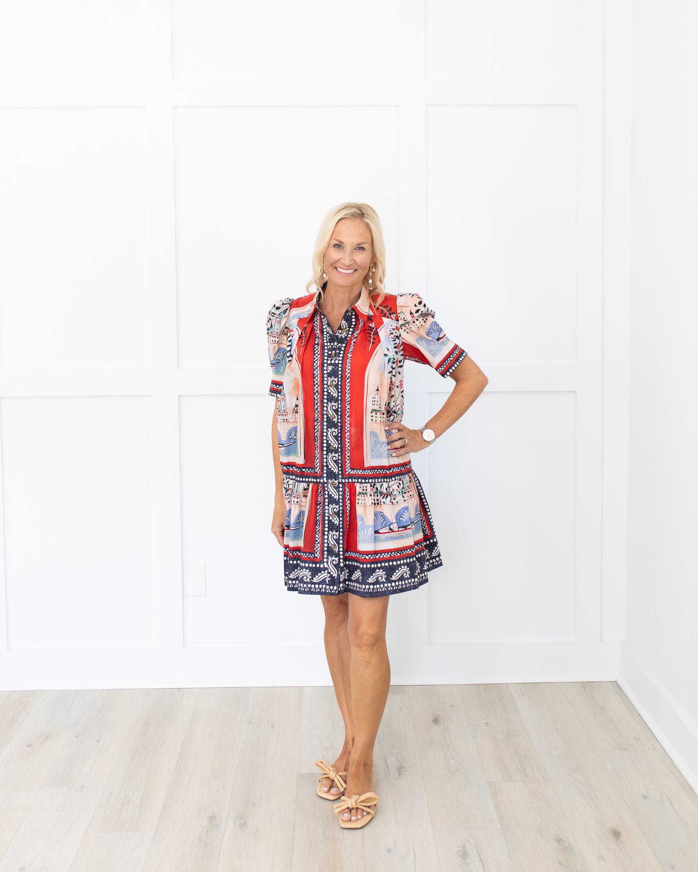 Leslie Dress in Coastal Village