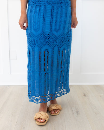 Stowe Dress in French Blue