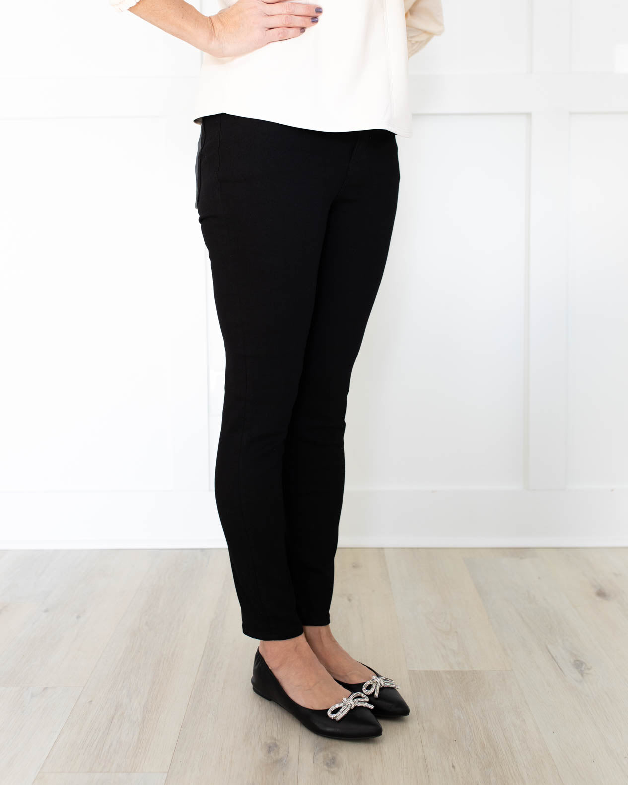 Aline High Rise Skinny Jean in Dark Matter by Pistola