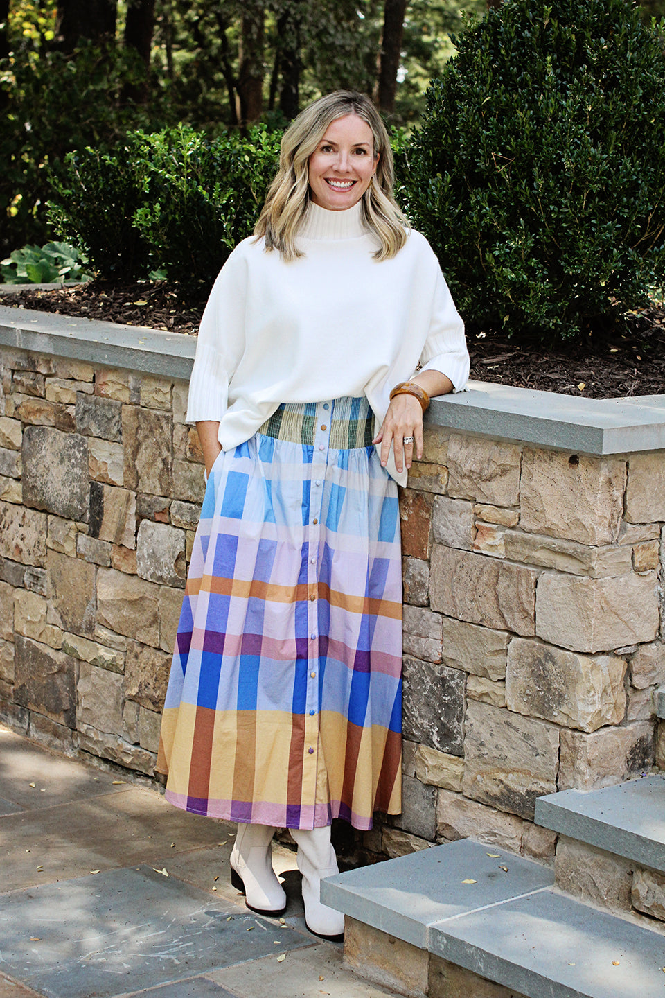 Georgia Skirt in Shetland Check