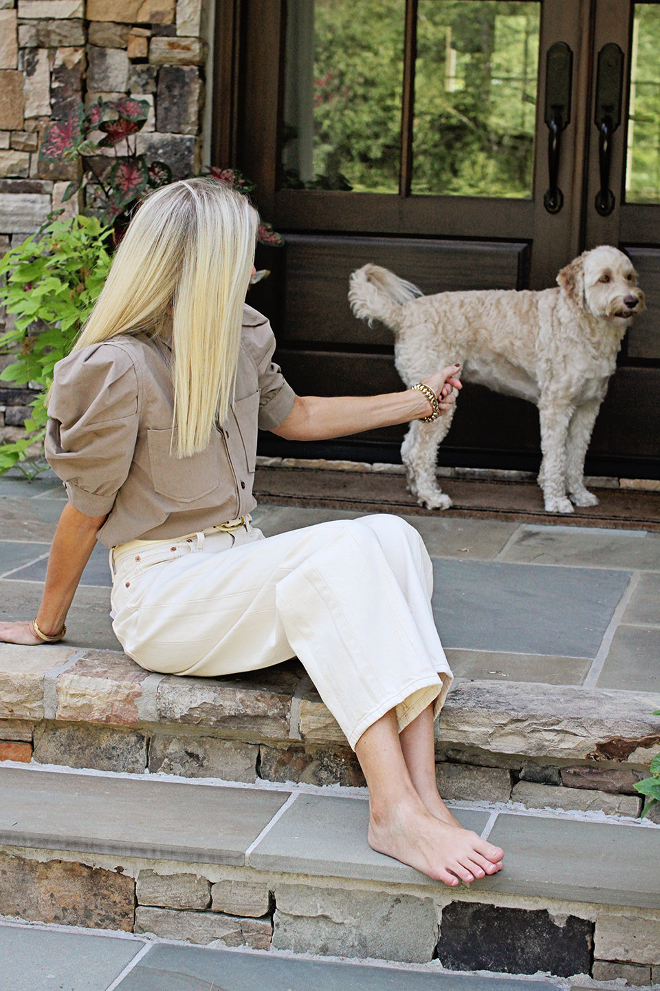 Blaire Top in Taupe