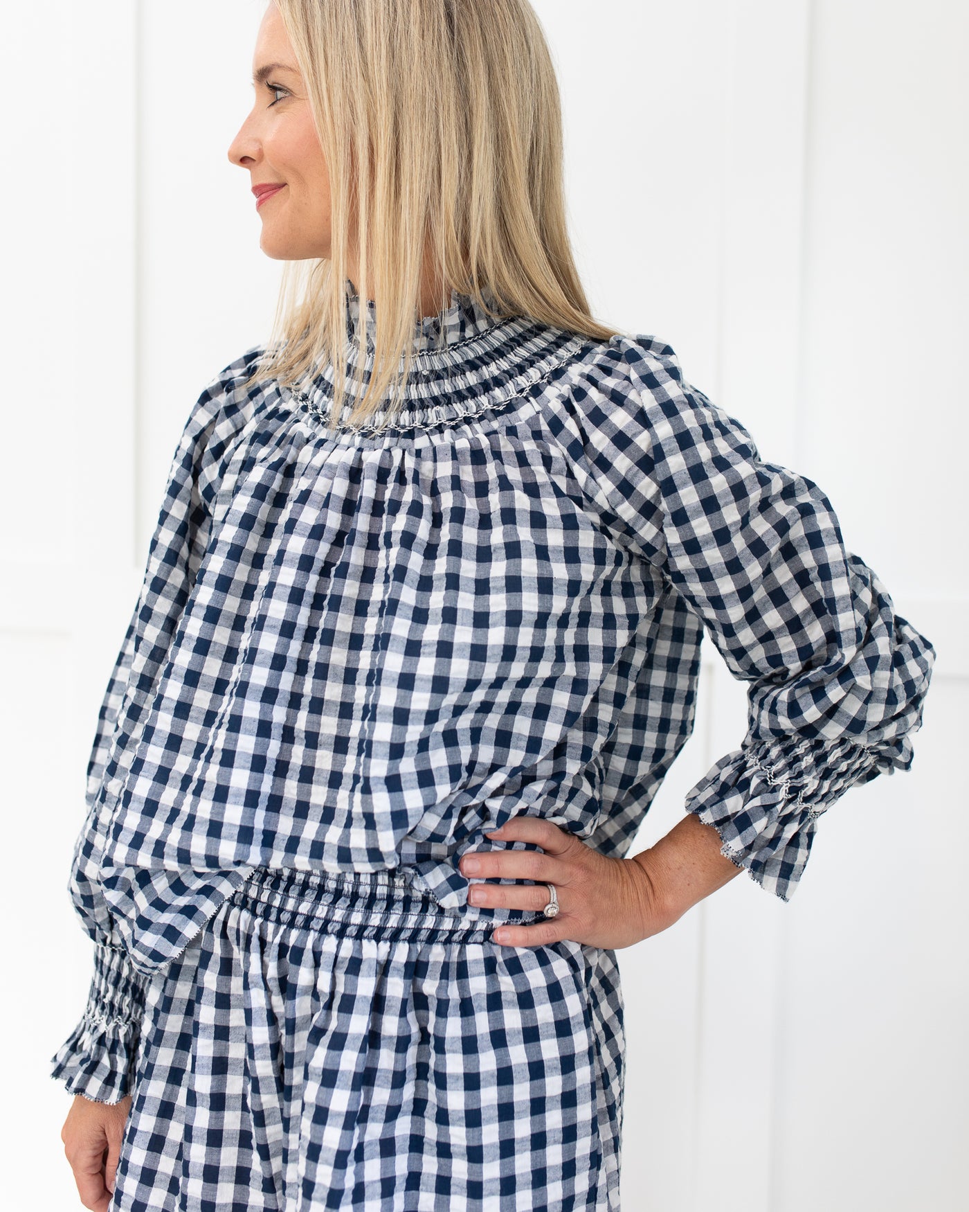 Jemma Short in Navy/White by Hunter Bell