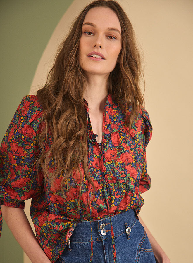 Rory Top in Clementina Daisy by Hunter Bell