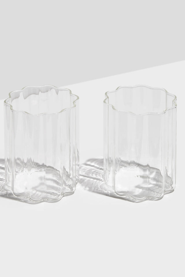 Wave Tumbler Glasses Set of 2