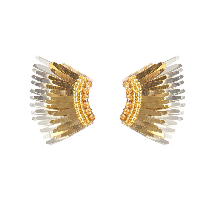 Silver/Gold Micro Madeline Earrings by MIGNONNE GAVIGAN