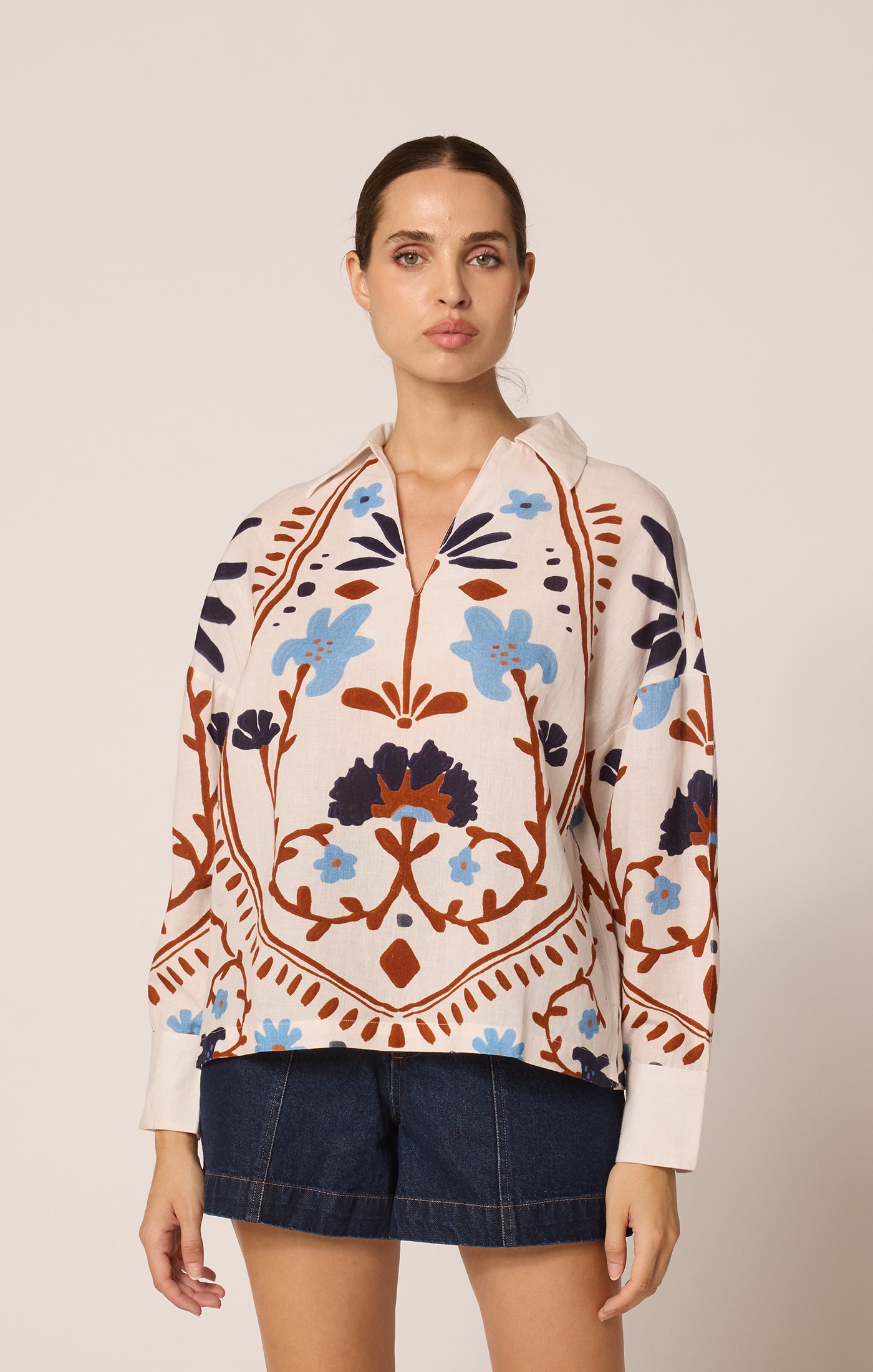 Miranda Blouse in Liliana Print
