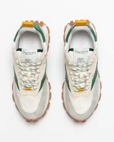 Osaka Ivory/Green Sneaker by Oncept