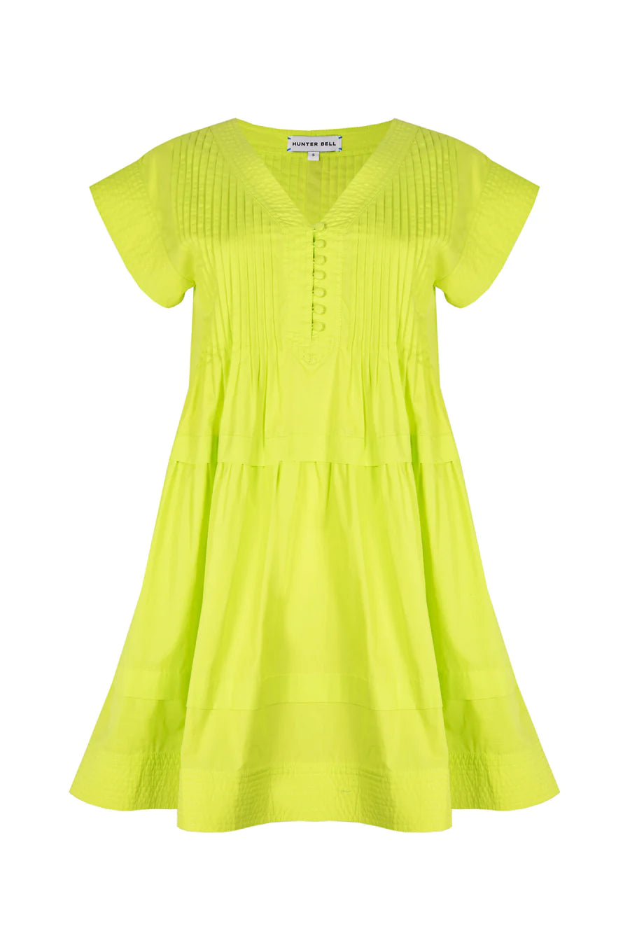 Parker Dress in Lime by Hunter Bell