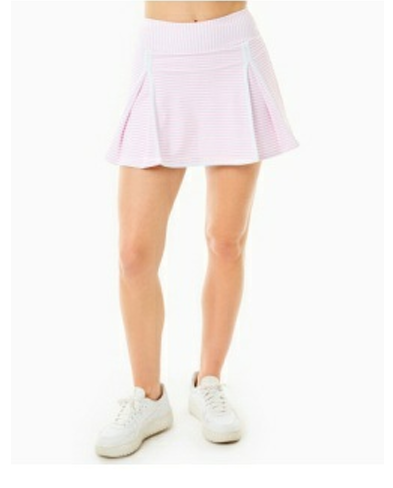 Gardenia Skort in Bubblegum/White Stripe