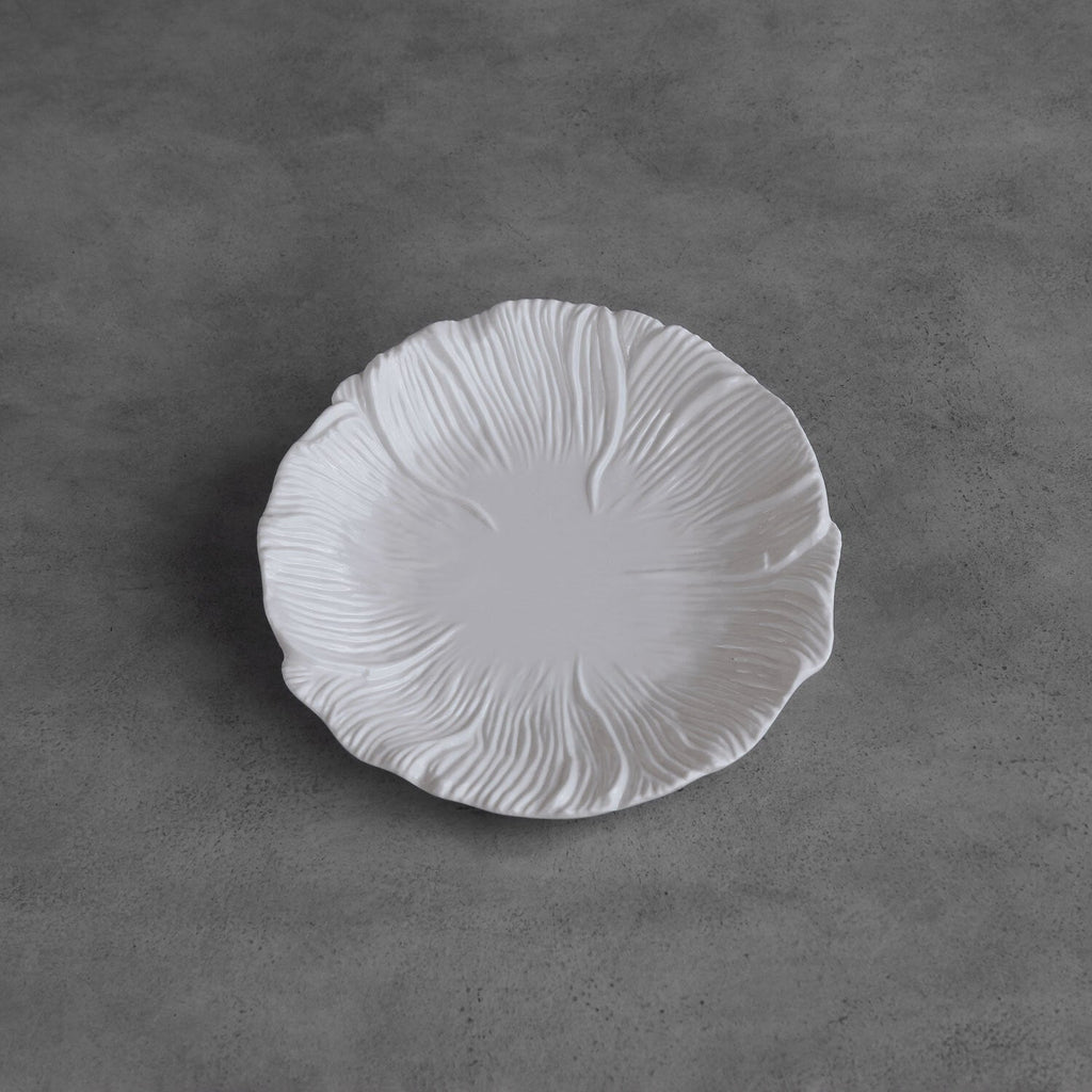 VIDA Lettuce 11" Dinner Plate White (Set of 4) by Beatriz Ball