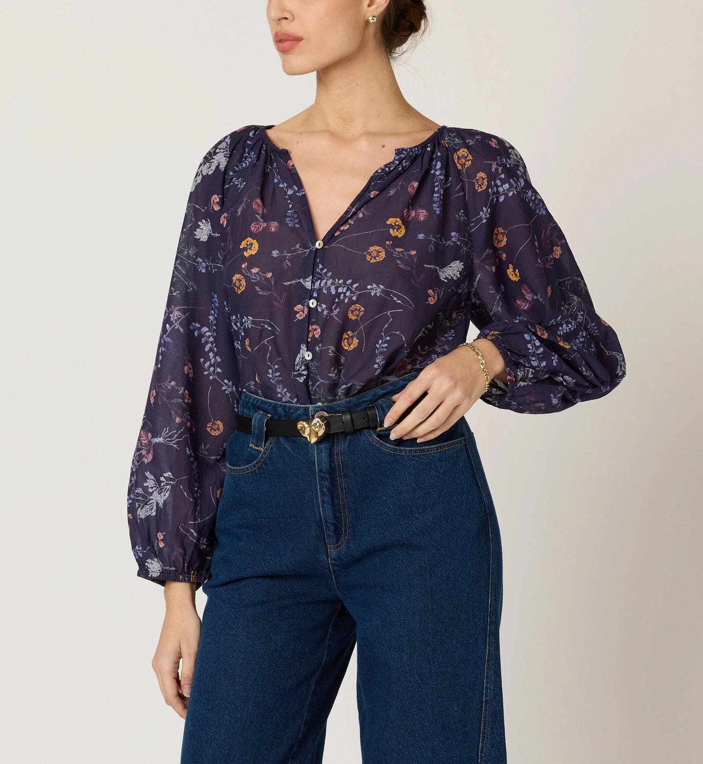 Catherine Blouse in Viviana Print
