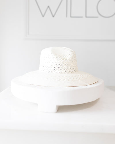 Redwood Straw Hat in White by Freya