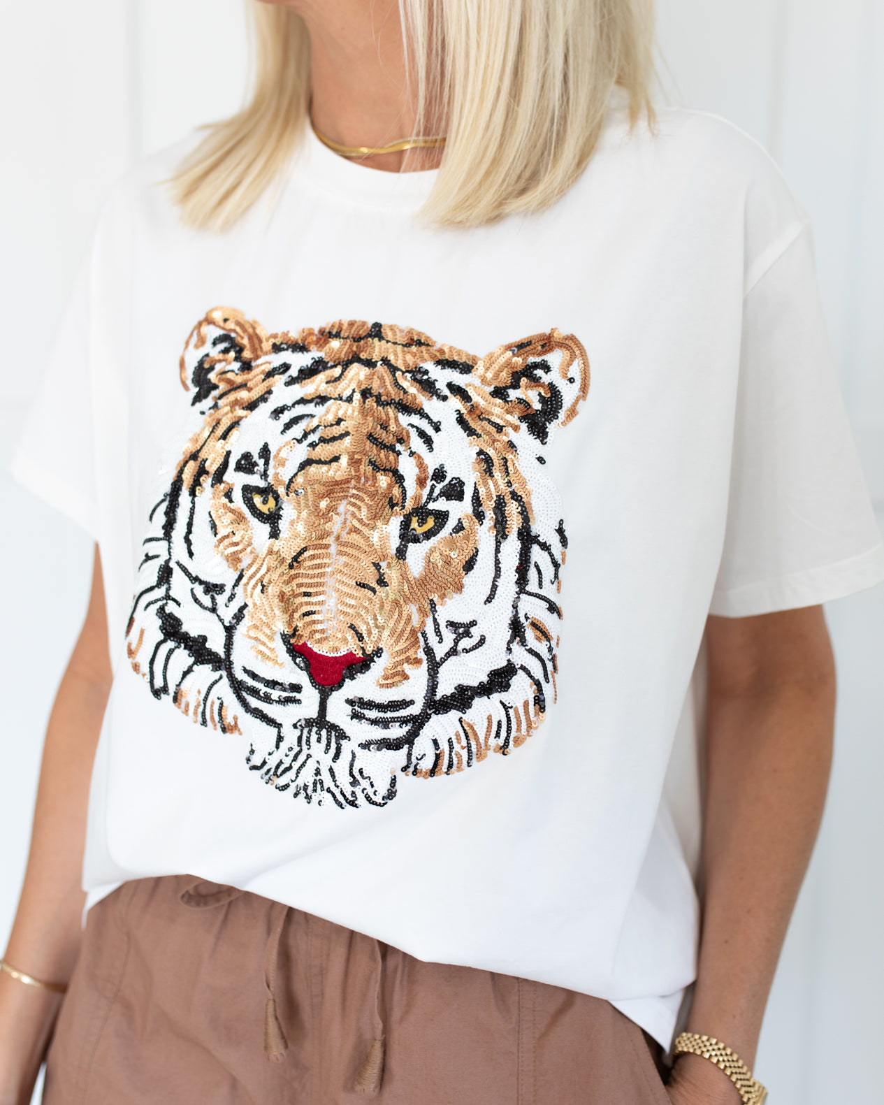 Sequin Tiger Shirt