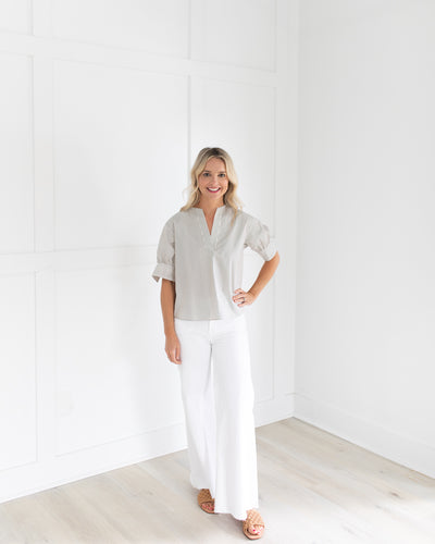 Le Palazzo Crop In White By Frame