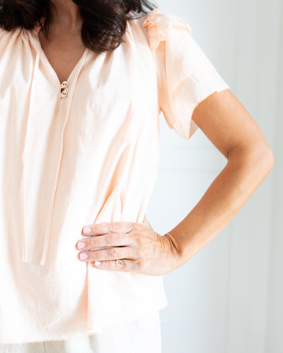 Millie Top in Blush by Hunter Bell