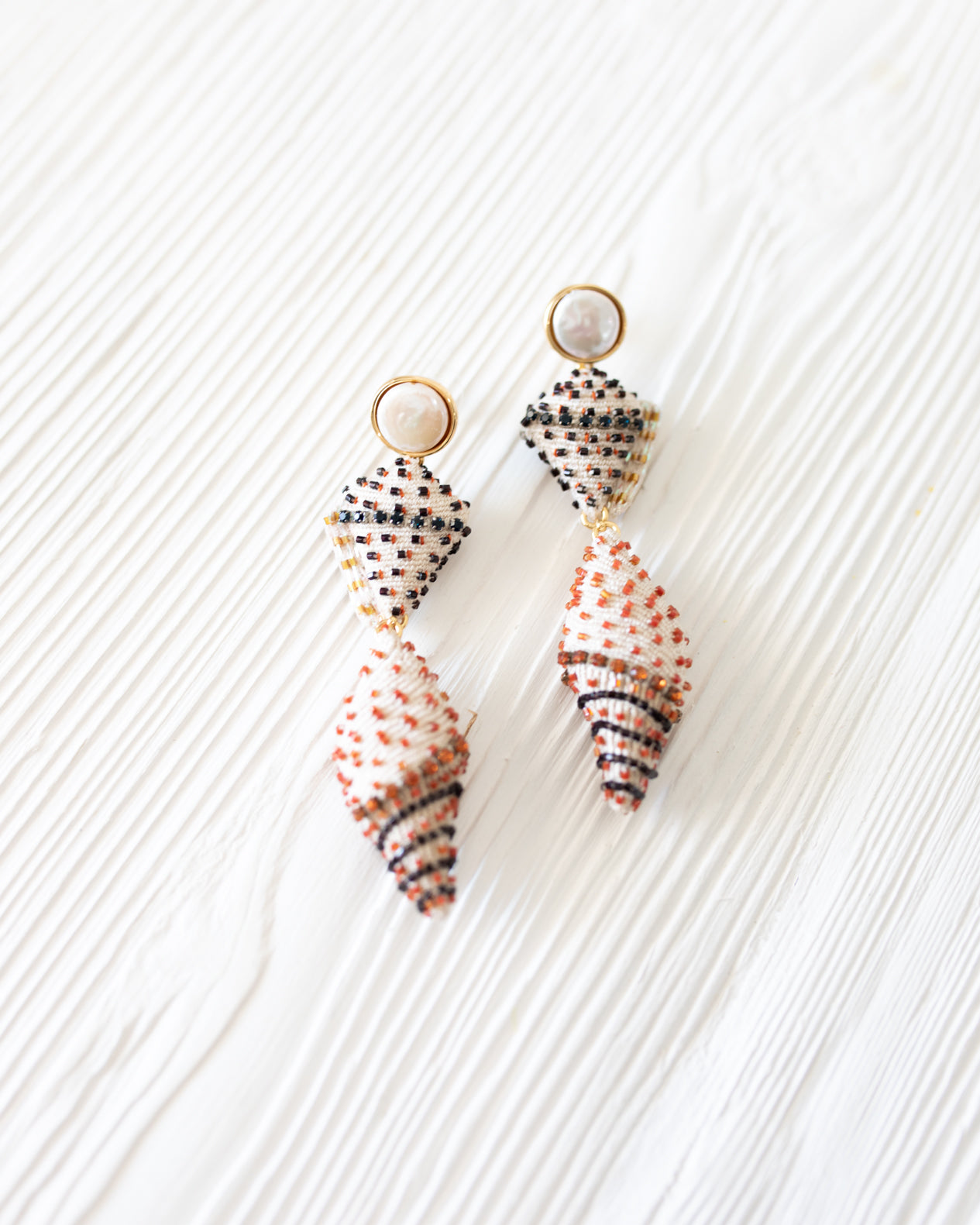Serafina Shell Earrings by Mignonne Gavigan