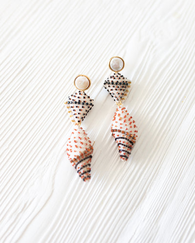 Serafina Shell Earrings by Mignonne Gavigan