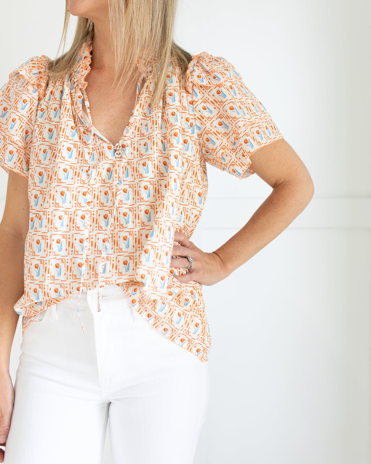Millie Top in Tulip by Hunter Bell