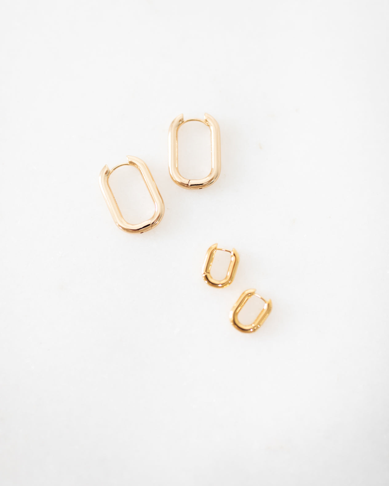 Petite Pia Hoop Earrings Gold by Mignonne Gavigan