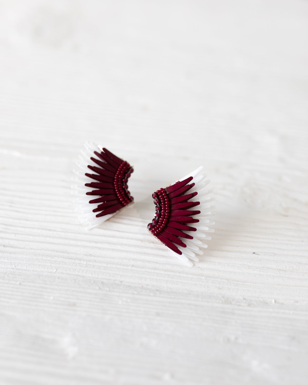 Mini Madeline Maroon and White by Mignonne Gavigan