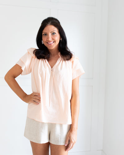 Millie Top in Blush by Hunter Bell