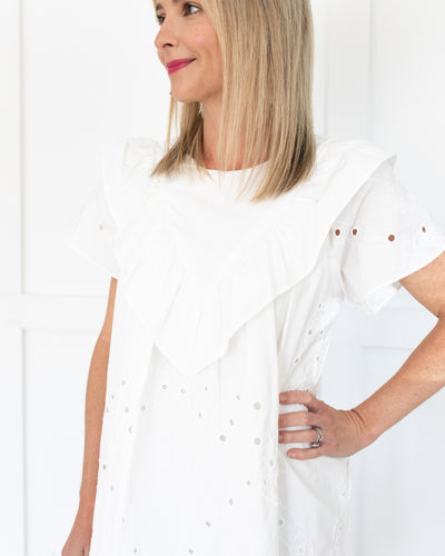 White Eyelet Dress
