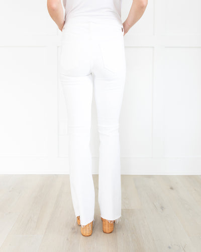 The Weekender Fray in White by Mother