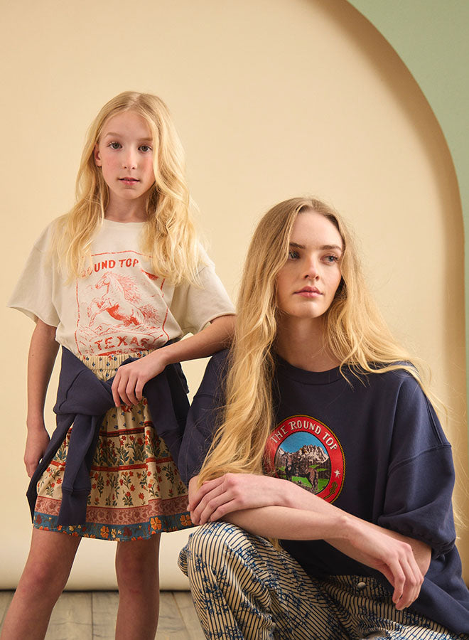Kids Short Sleeve Tee in Rodeo by Hunter Bell