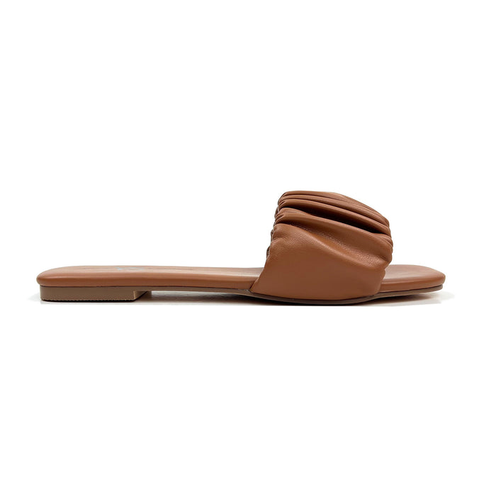 Whiskey Ruched Sandal