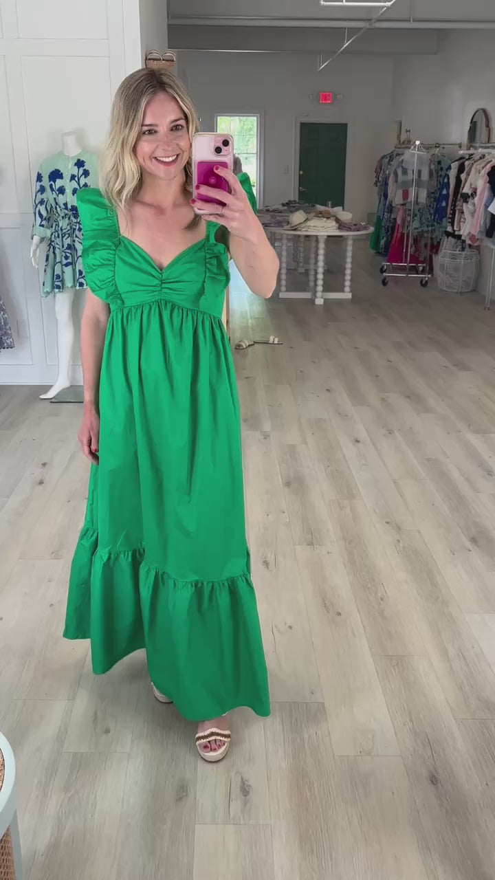 Kelly Green Maxi Dress