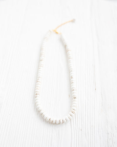 White Turquoise Beaded Necklace