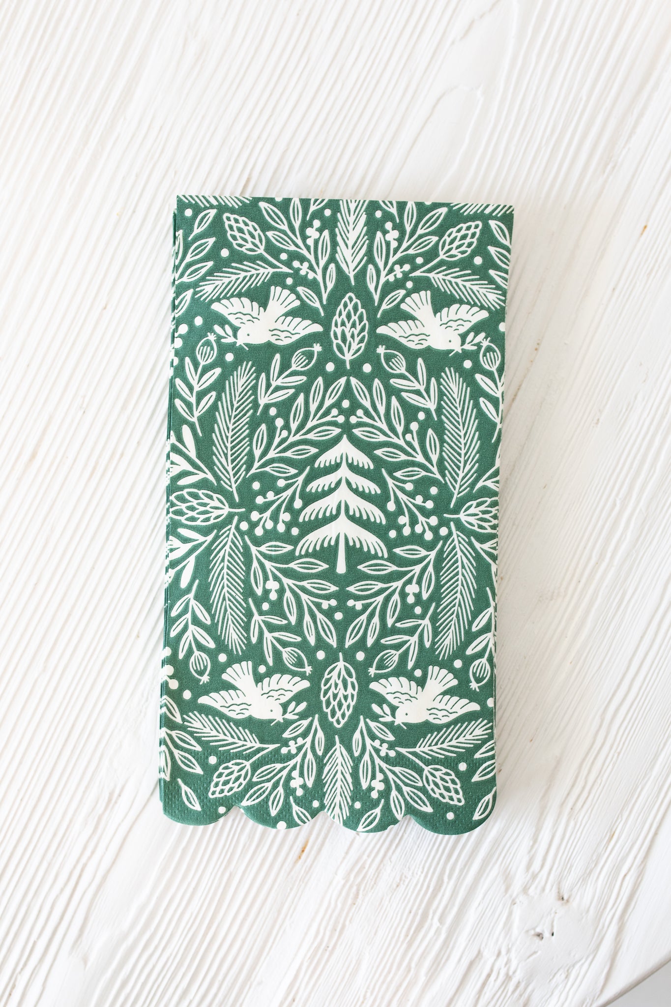 Woodland Scalloped Dinner Napkin