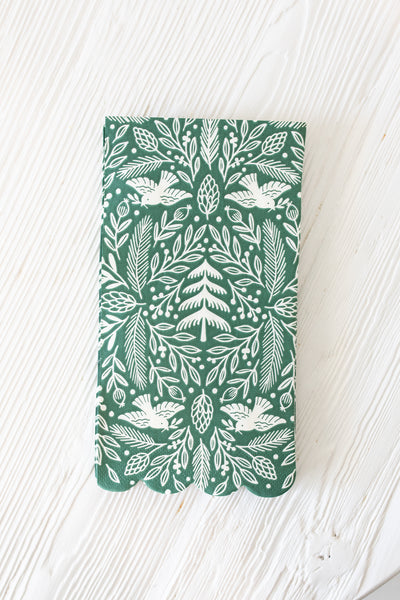 Woodland Scalloped Dinner Napkin