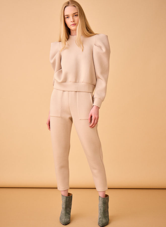 Siegle Pant in Oatmeal by Hunter Bell