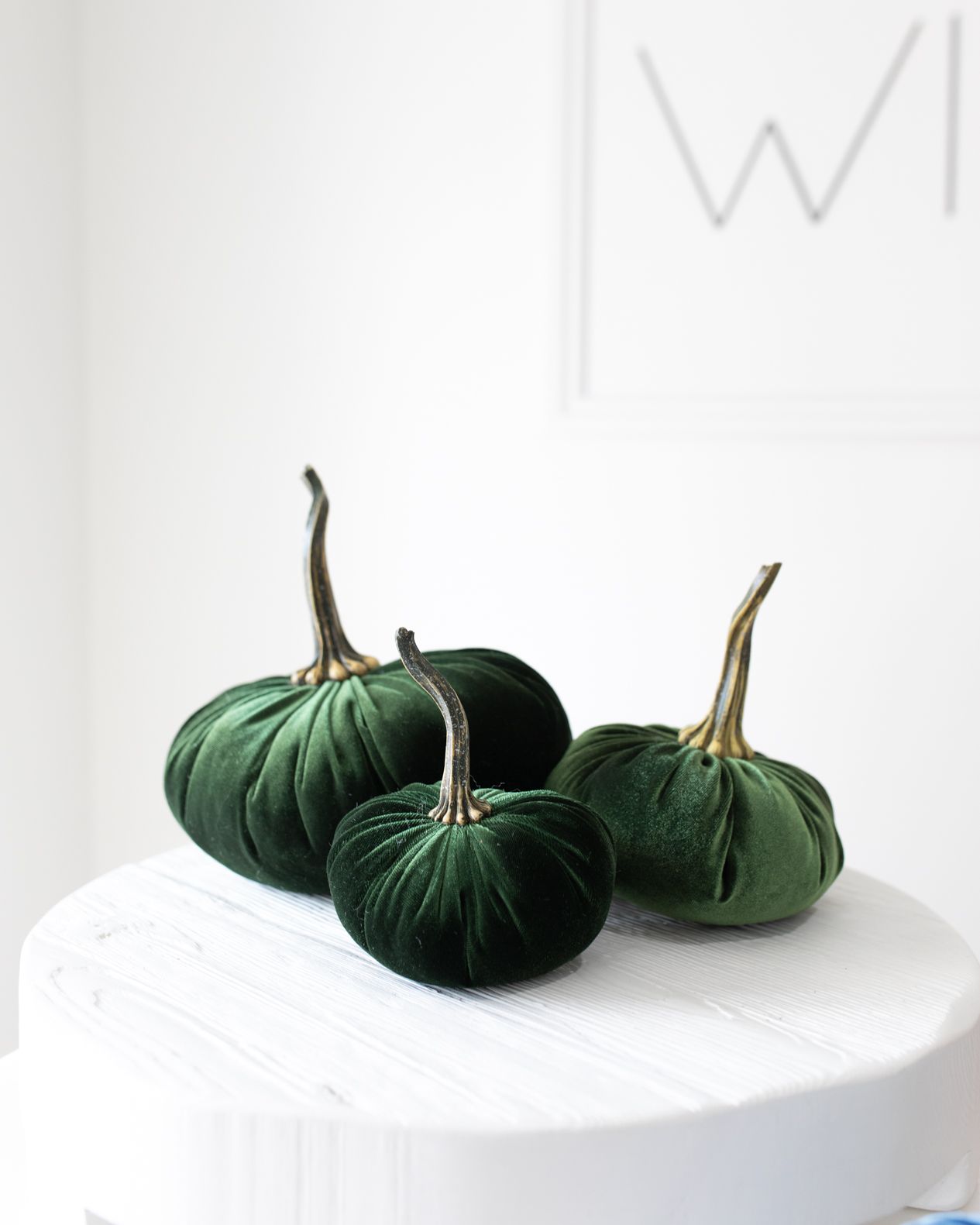 Medium Velvet Pumpkins In Various Colorways