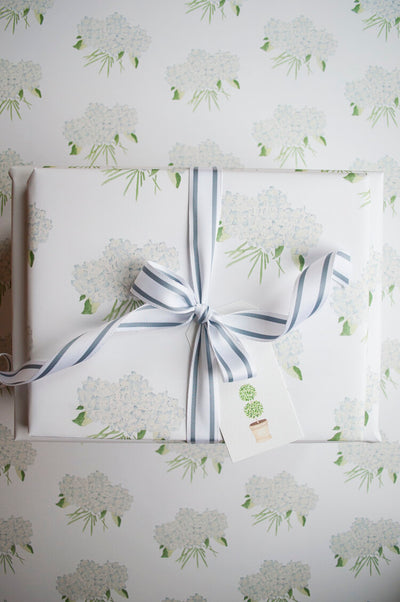 Watercolor Hydrangea Gift Wrap