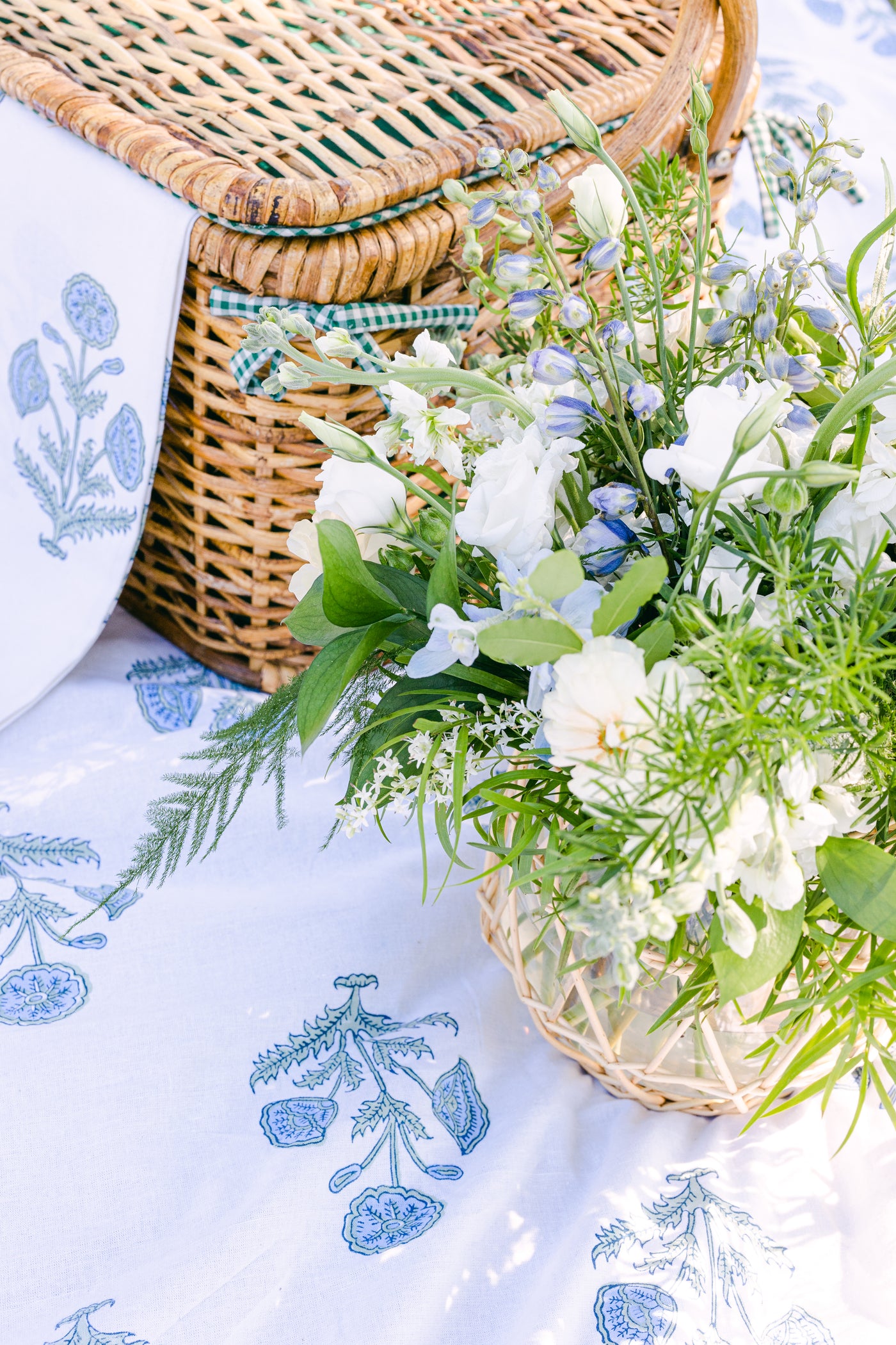 French Bleu Tablecloths by Saule Parc