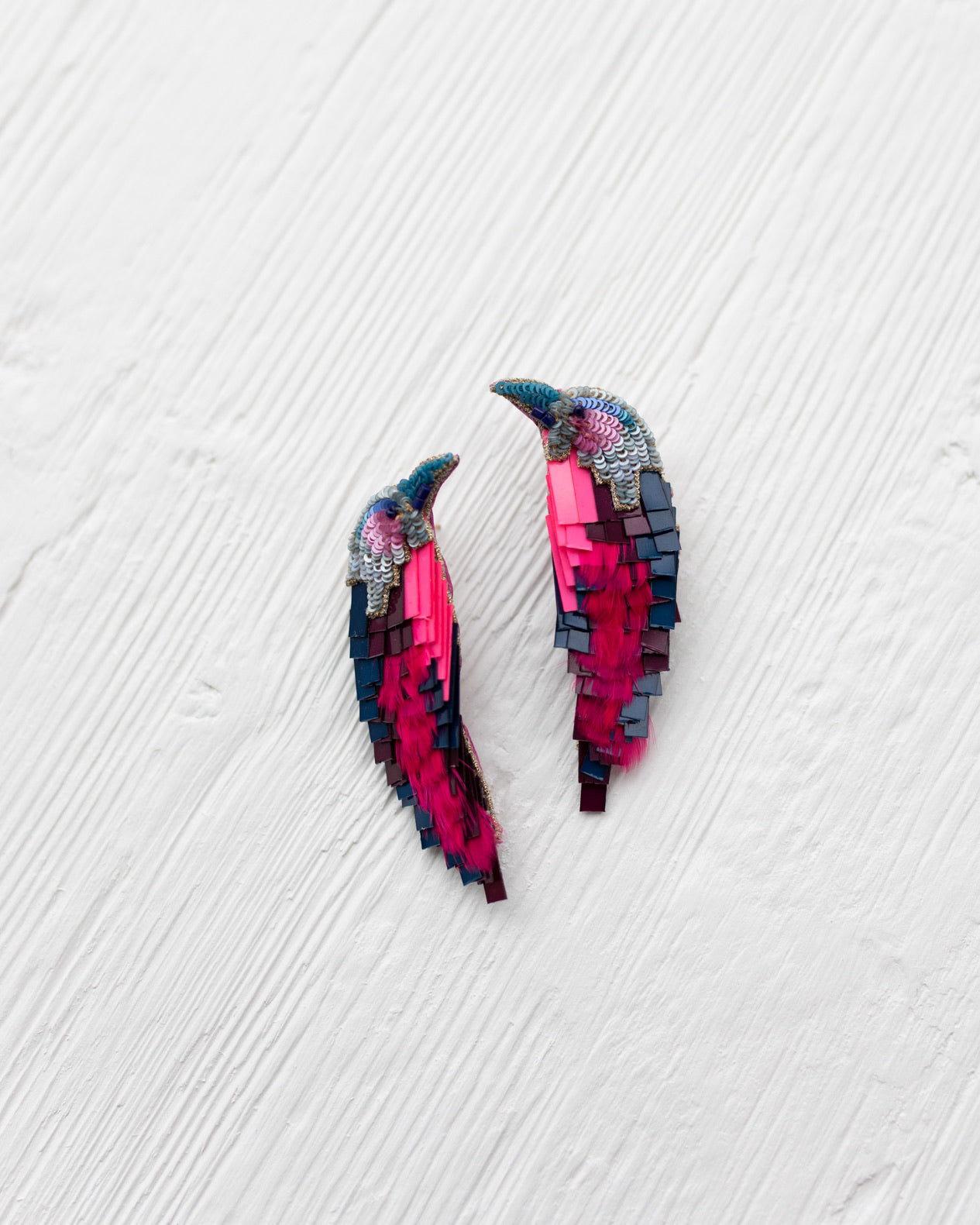 Mignonne Gavigan Hot Pink Bird Earrings