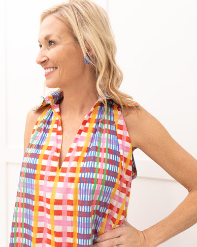 Halter Reversible Tartan Dress