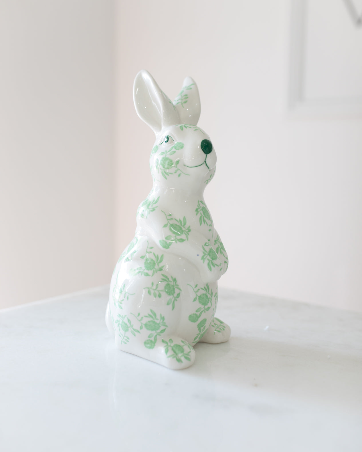 Green & White Papa Bunny Standing Up