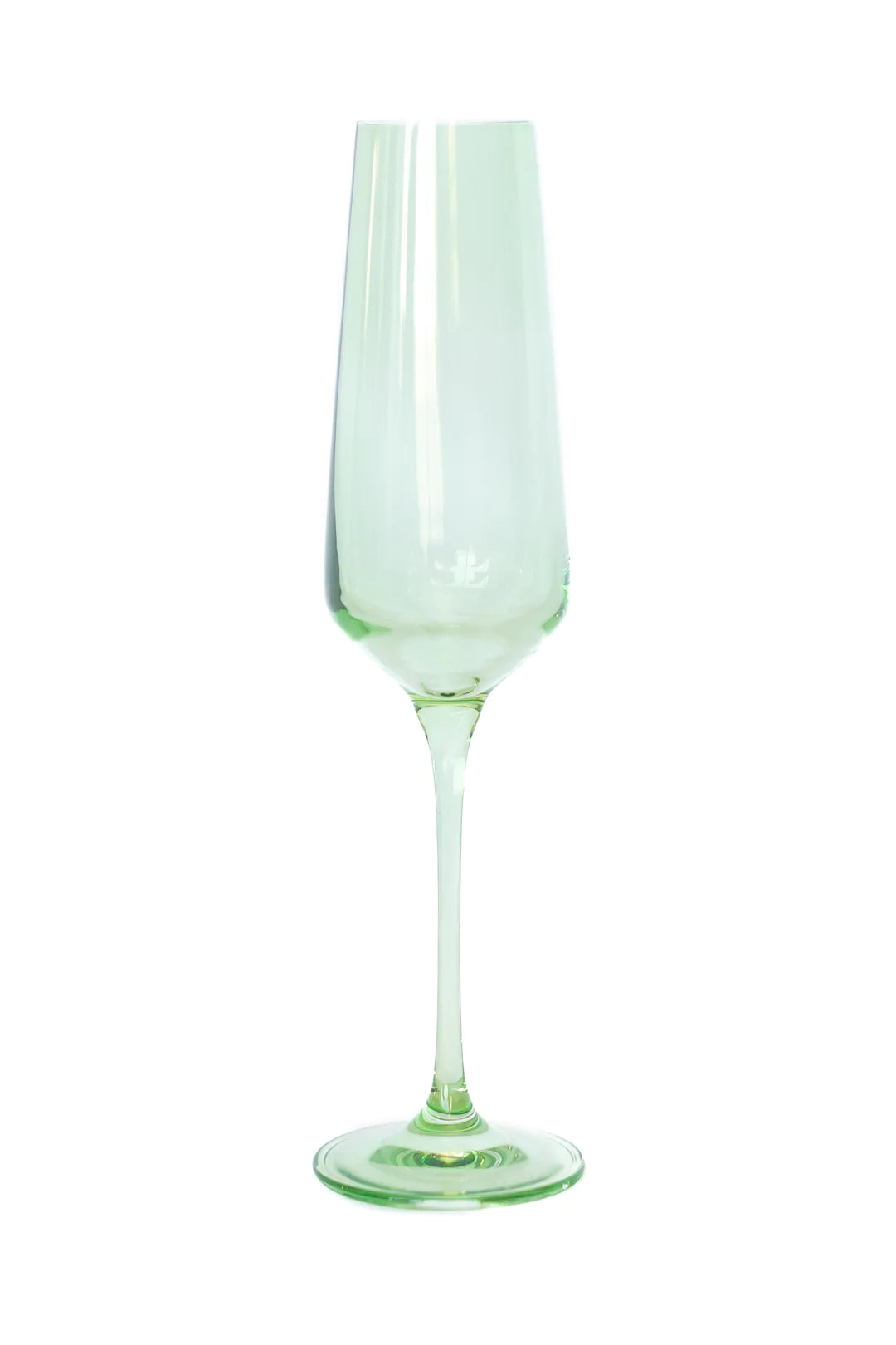 Estelle Colored Champagne Flute - Set of 6 In Mint Green