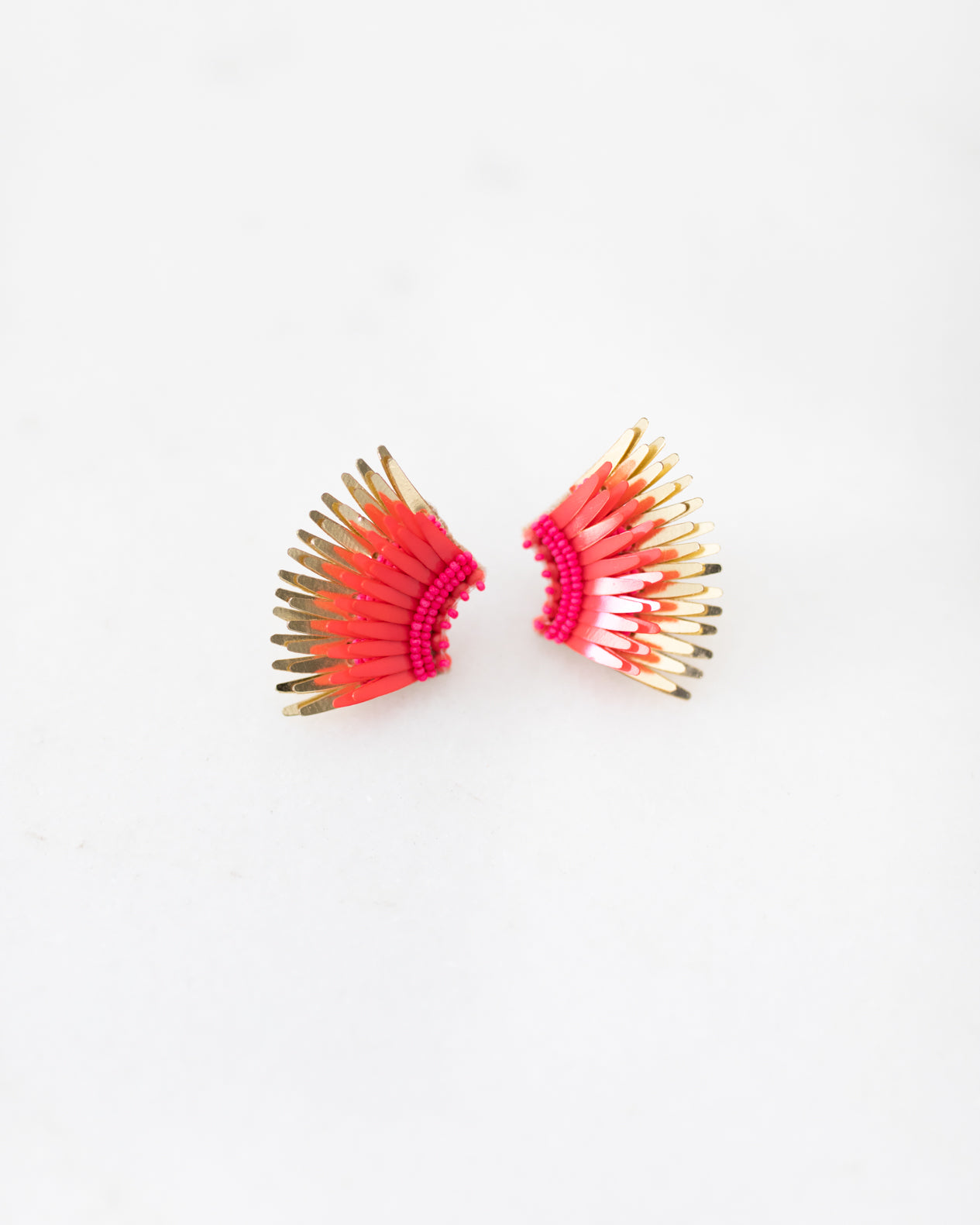 Mignonne Gavigan Hot Pink and Gold Mini Madeline Earrings