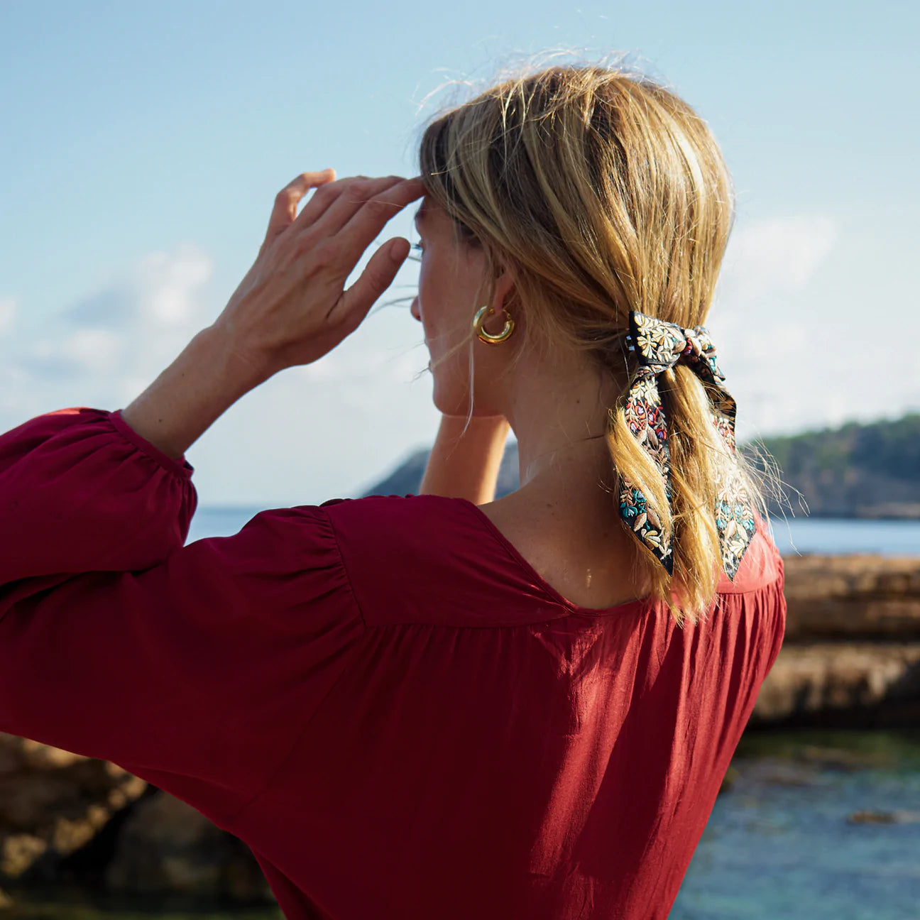 Emma Hoop In Gold By Mignonne Gavigan