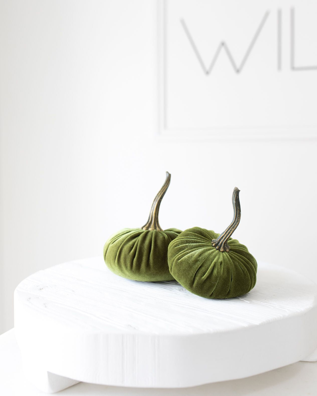 Medium Velvet Pumpkins In Various Colorways